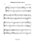 10 Trumpet Duets for Teens, Vol. 2