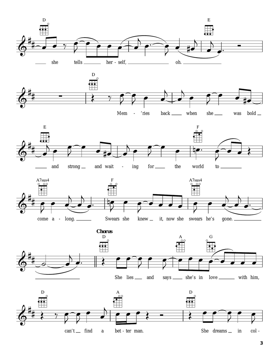 Better Man Better Man Ukulele scores gallery preview page 3
