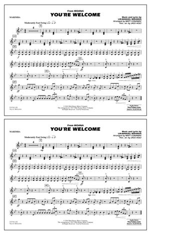 You're Welcome (from Moana) (arr. Matt Conaway) - Marimba