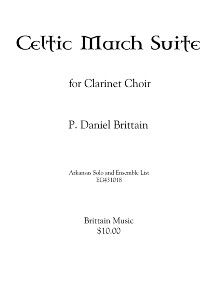Celtic March Suite (Clarinet Choir) Clarinet Choir scores gallery preview page 1