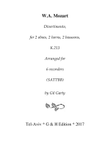 Divertimento, K.213 (arrangement for 6 recorders)