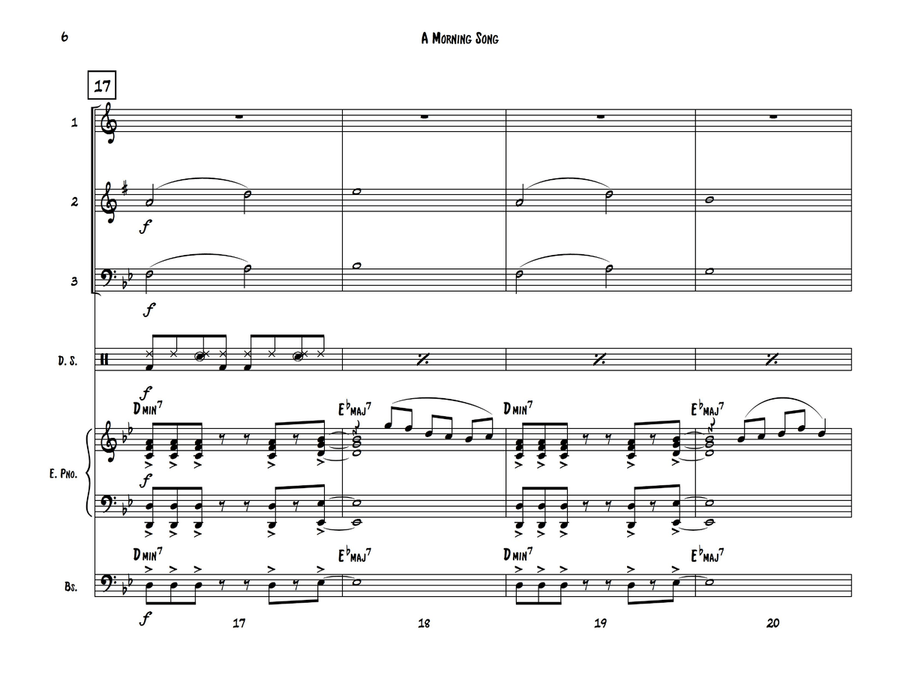 A Morning Song A Morning Song Jazz Ensemble scores gallery preview page 6
