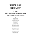 Thérèse Brenet: Ciels for SATB chorus, orchestra and organ, study score