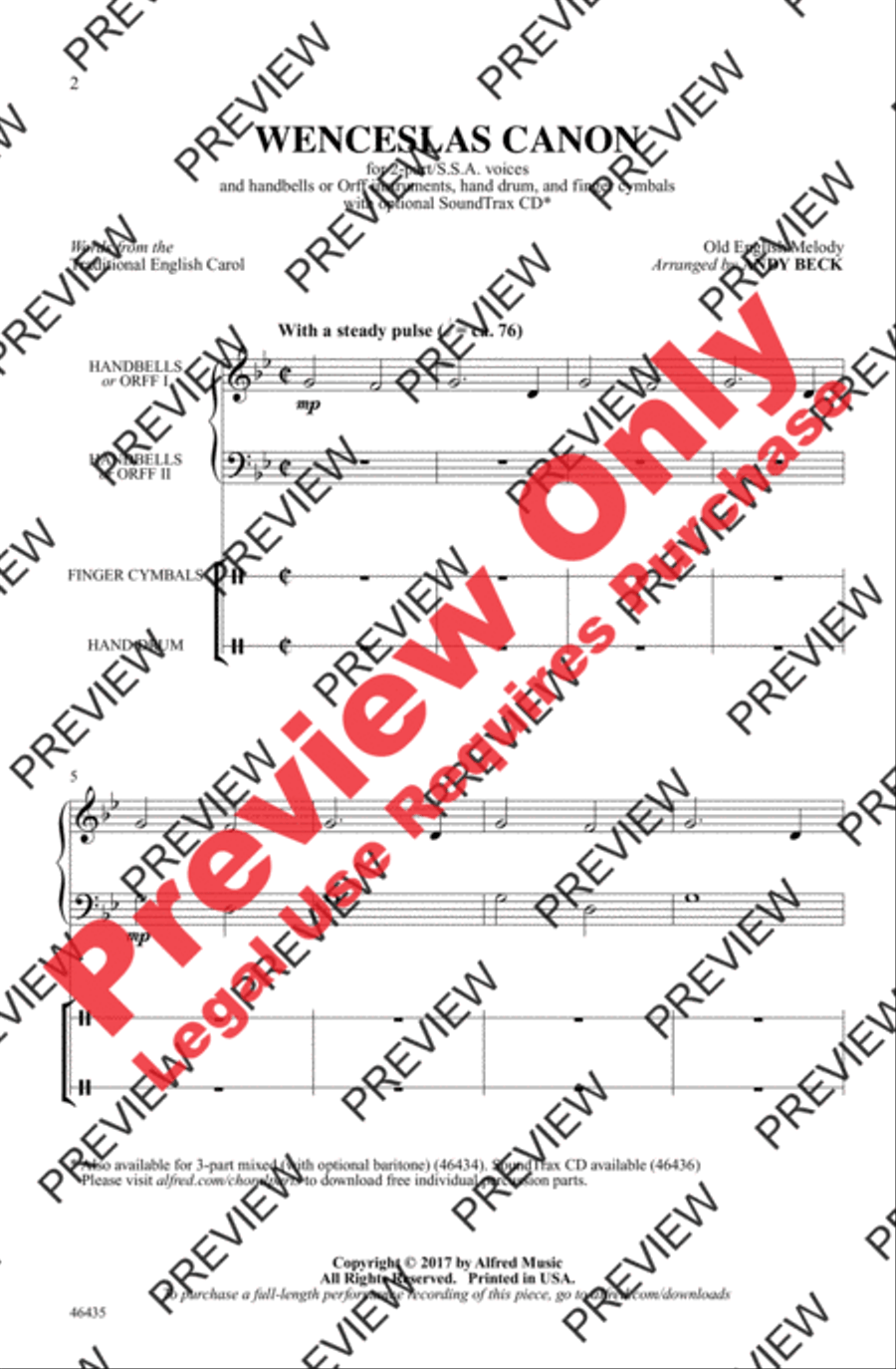 Wenceslas Canon Wenceslas Canon 2-Part scores gallery preview page 2