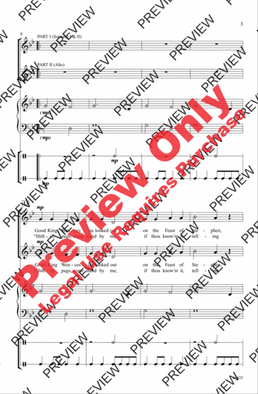Wenceslas Canon Wenceslas Canon 2-Part scores gallery preview page 3