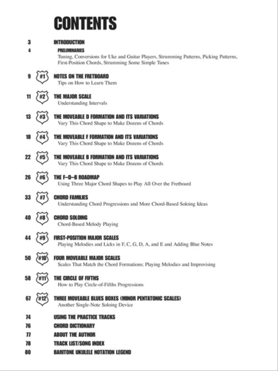 Fretboard Roadmaps – Baritone Ukulele Guitar Tablature scores gallery preview page 2
