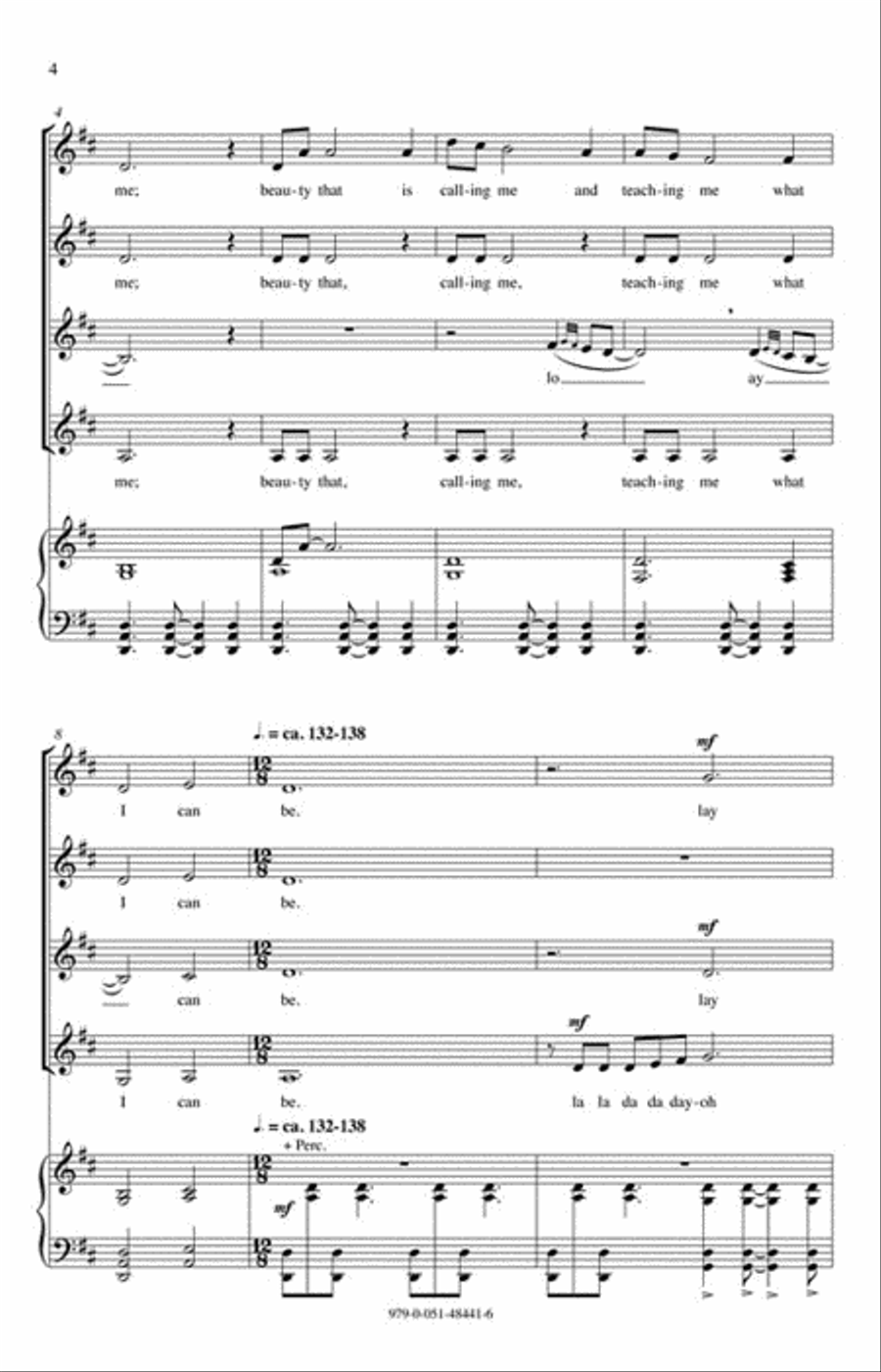 Dance with Me to My Heart SSAA scores gallery preview page 3