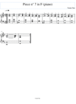 Piece n°7 in F (piano)
