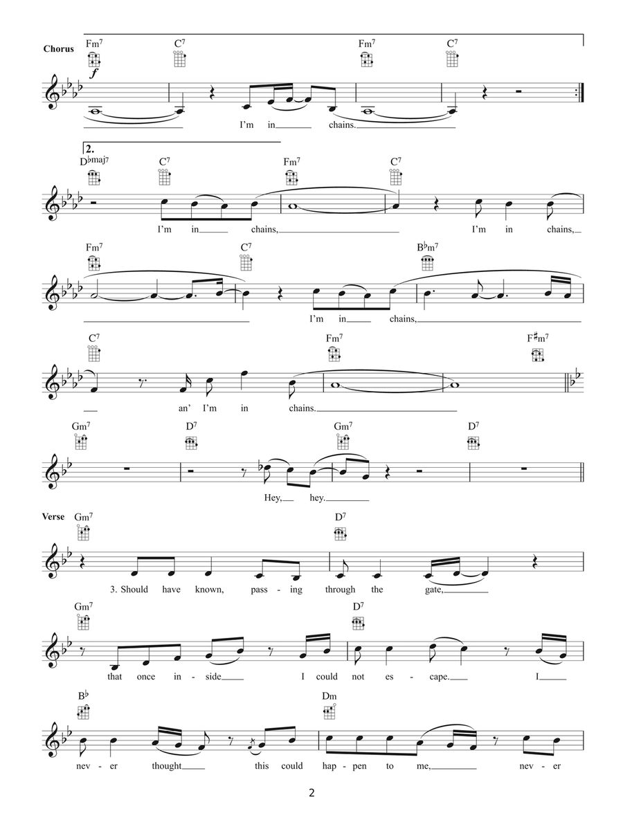 Chains Chains Ukulele scores gallery preview page 2