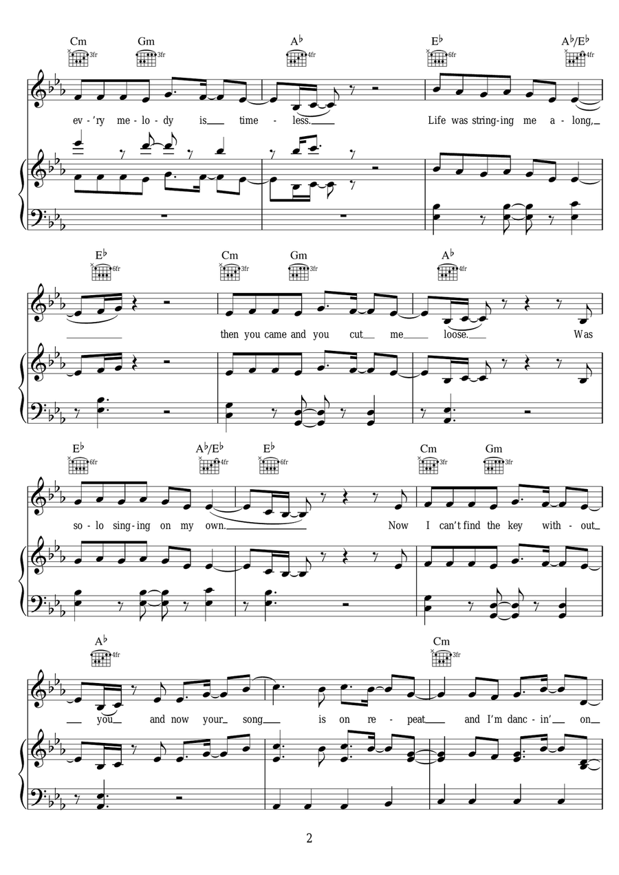Symphony (featuring Zara Larsson) Piano, Vocal scores gallery preview page 2
