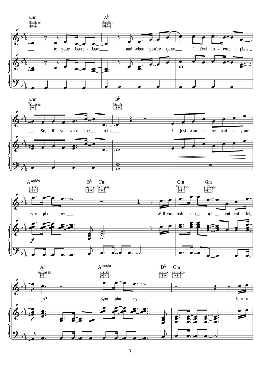 Symphony (featuring Zara Larsson) Piano, Vocal scores gallery preview page 3