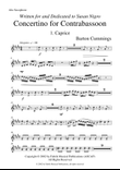 Barton Cummings: Concertino for contrabassoon and concert band, alto saxophone part