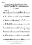 Barton Cummings: Concertino for contrabassoon and concert band, bassoon part