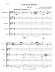 Canon for Quintet