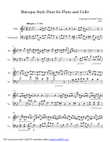 Baroque Style Duet for Flute and Cello