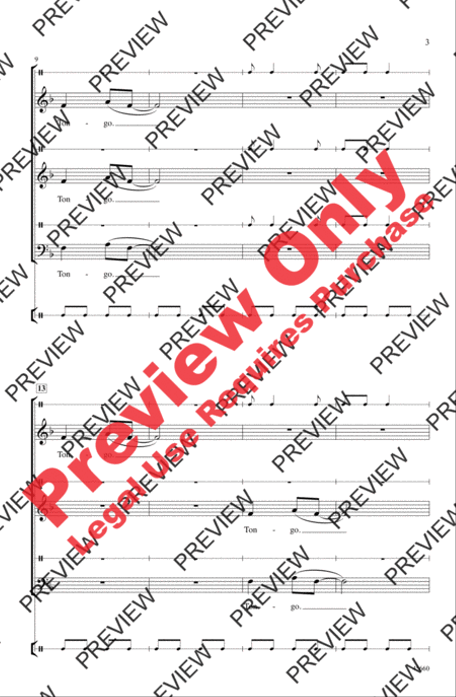 Tongo Tongo 3-Part scores gallery preview page 3