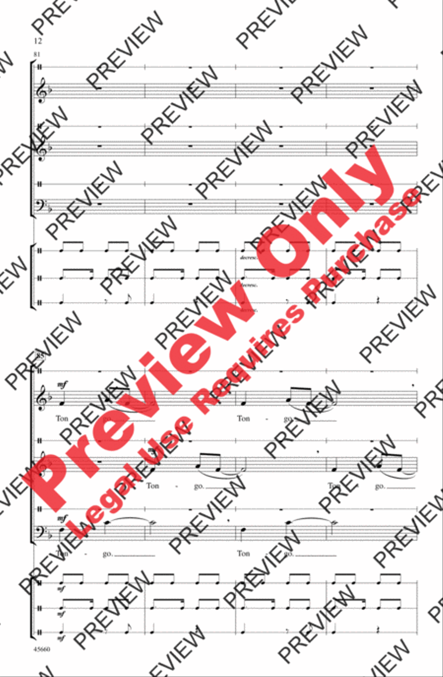 Tongo Tongo 3-Part scores gallery preview page 12