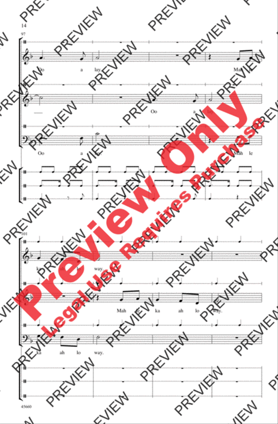 Tongo Tongo 3-Part scores gallery preview page 14