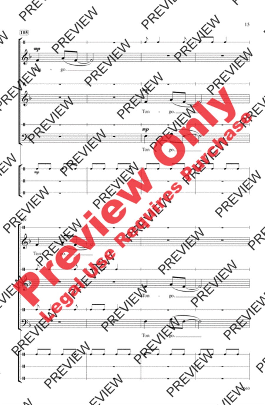Tongo Tongo 3-Part scores gallery preview page 15