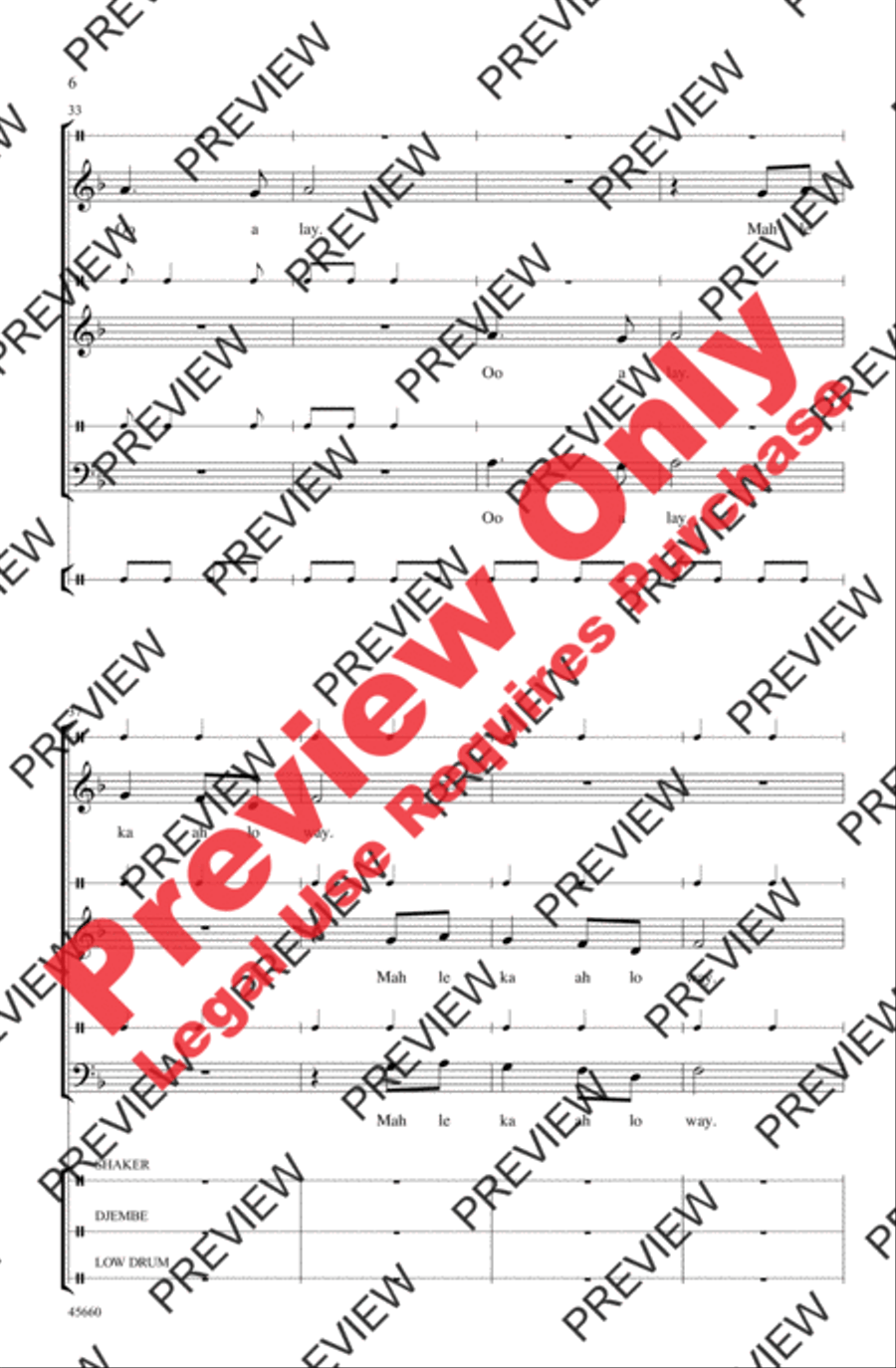 Tongo Tongo 3-Part scores gallery preview page 6