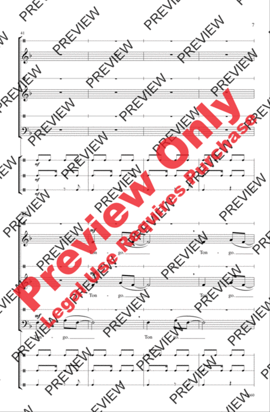 Tongo Tongo 3-Part scores gallery preview page 7