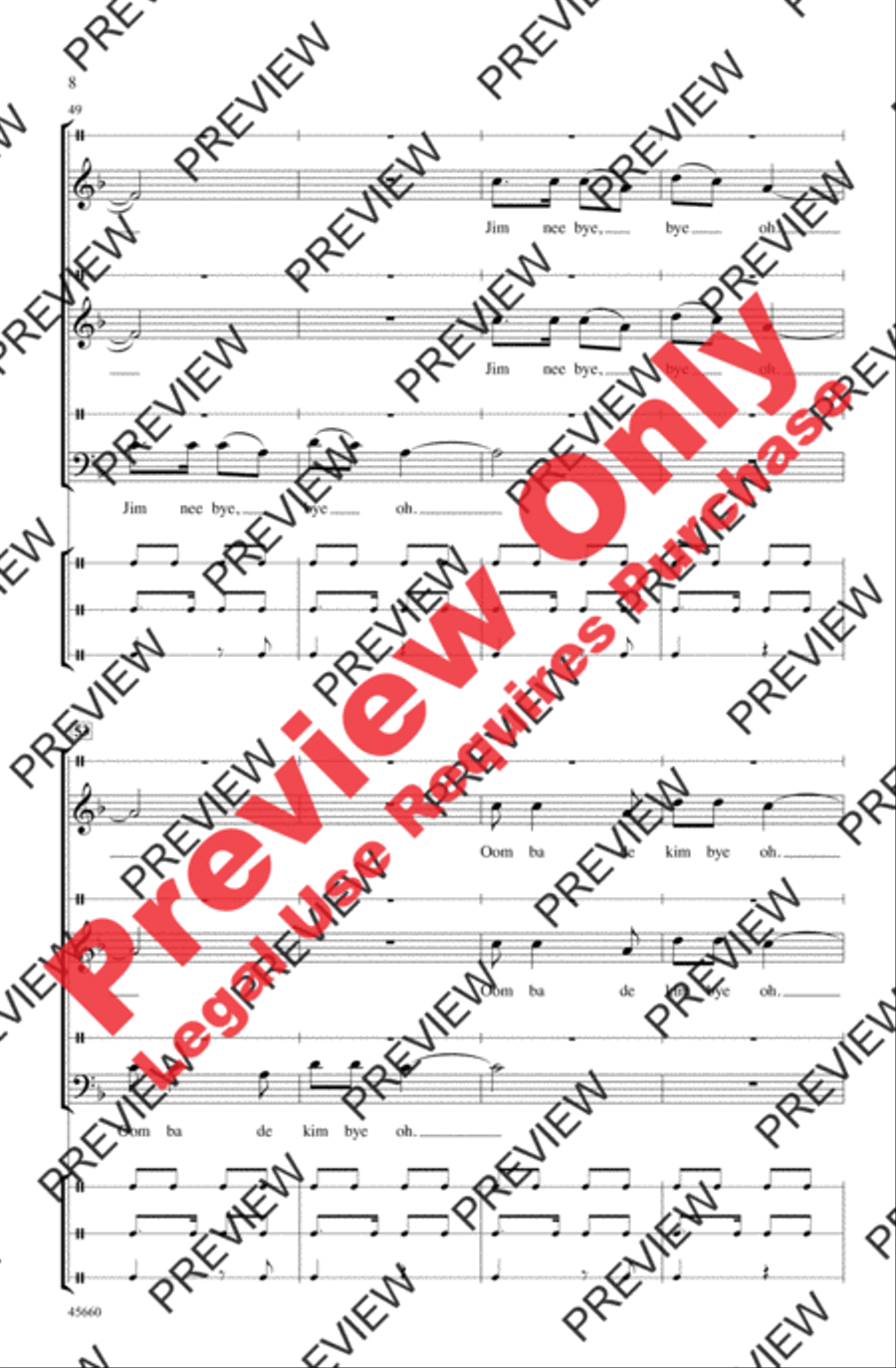 Tongo Tongo 3-Part scores gallery preview page 8