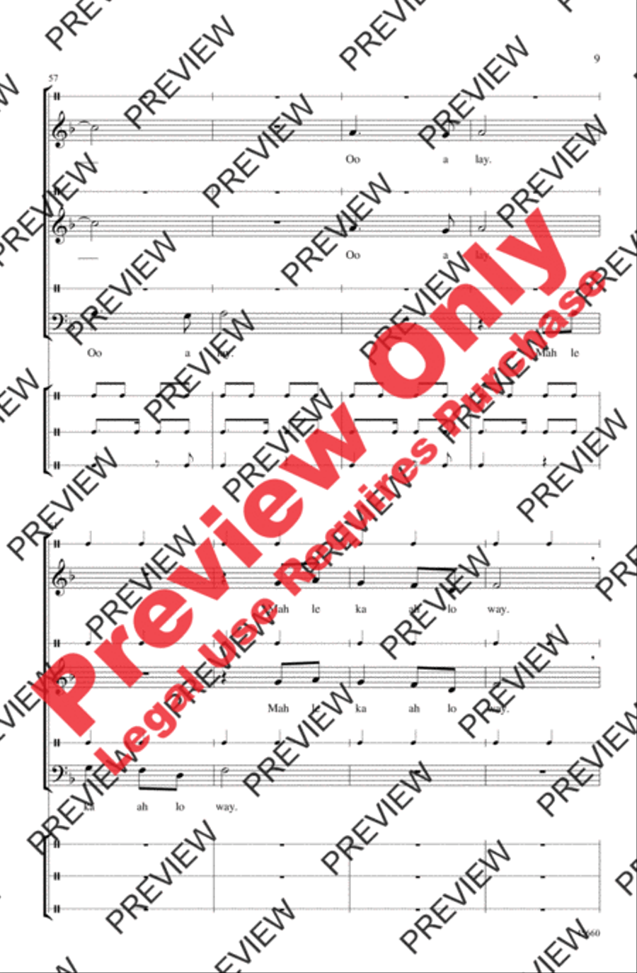 Tongo Tongo 3-Part scores gallery preview page 9