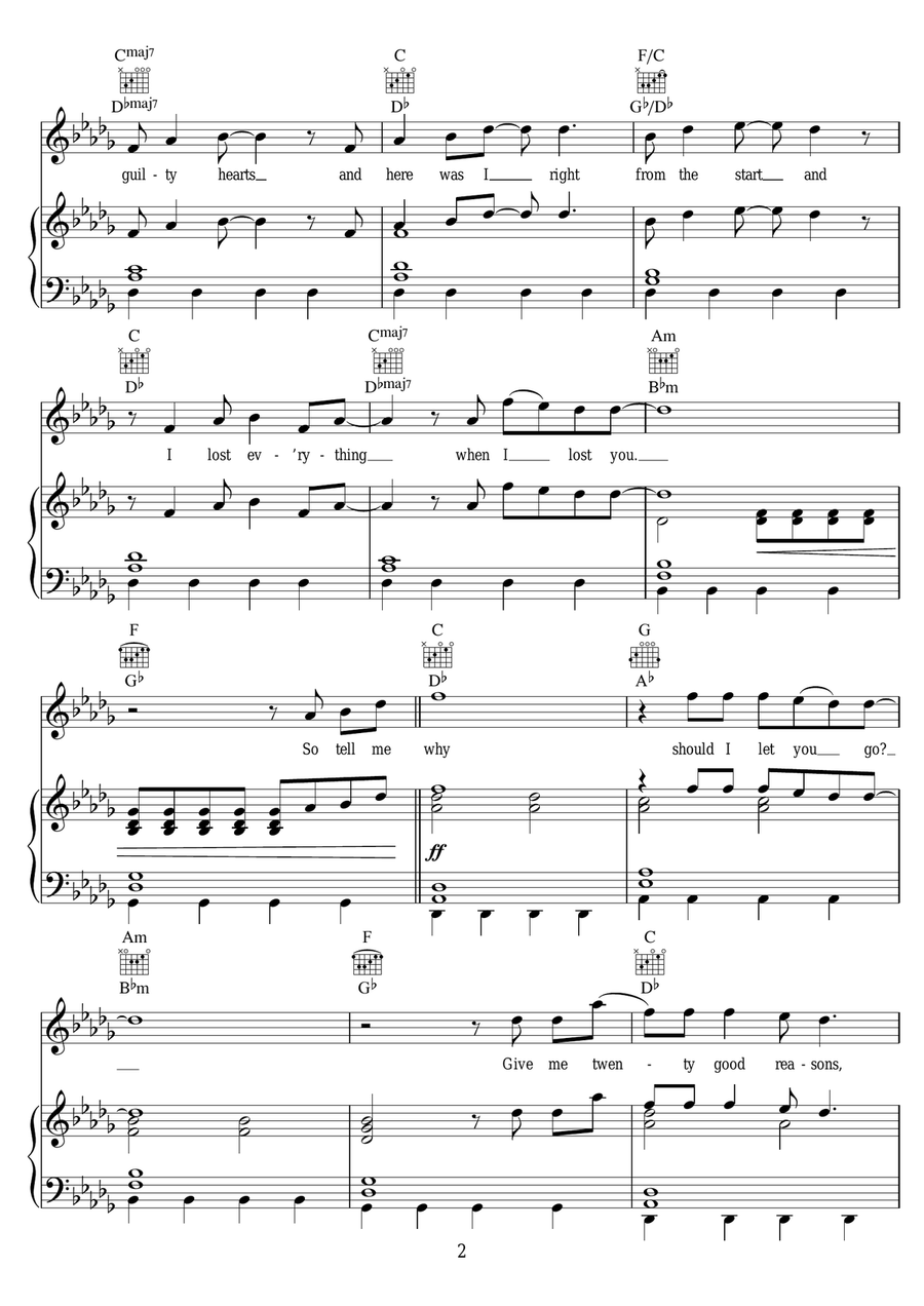 20 Good Reasons 20 Good Reasons Piano, Vocal scores gallery preview page 2