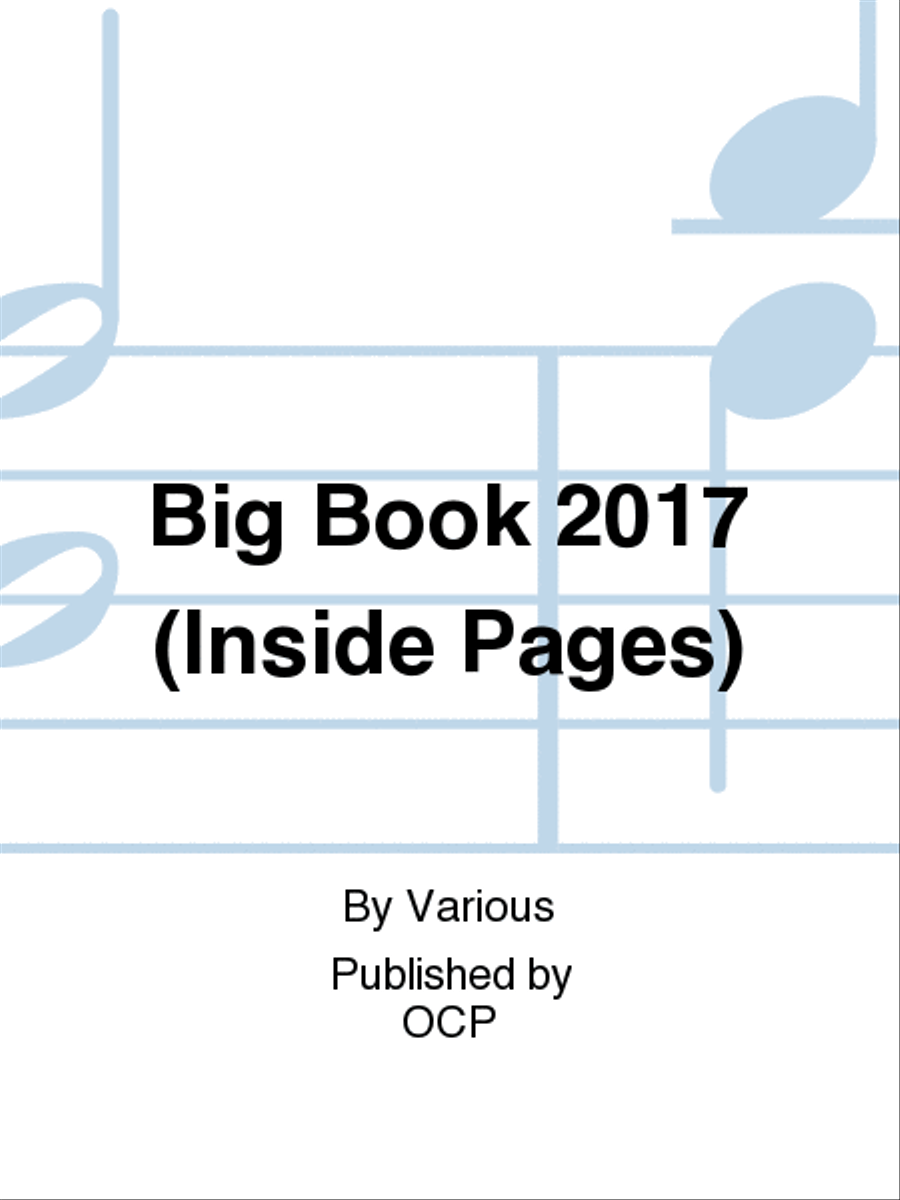 Big Book 2017 (Inside Pages) Piano and Keyboard scores gallery preview page 1