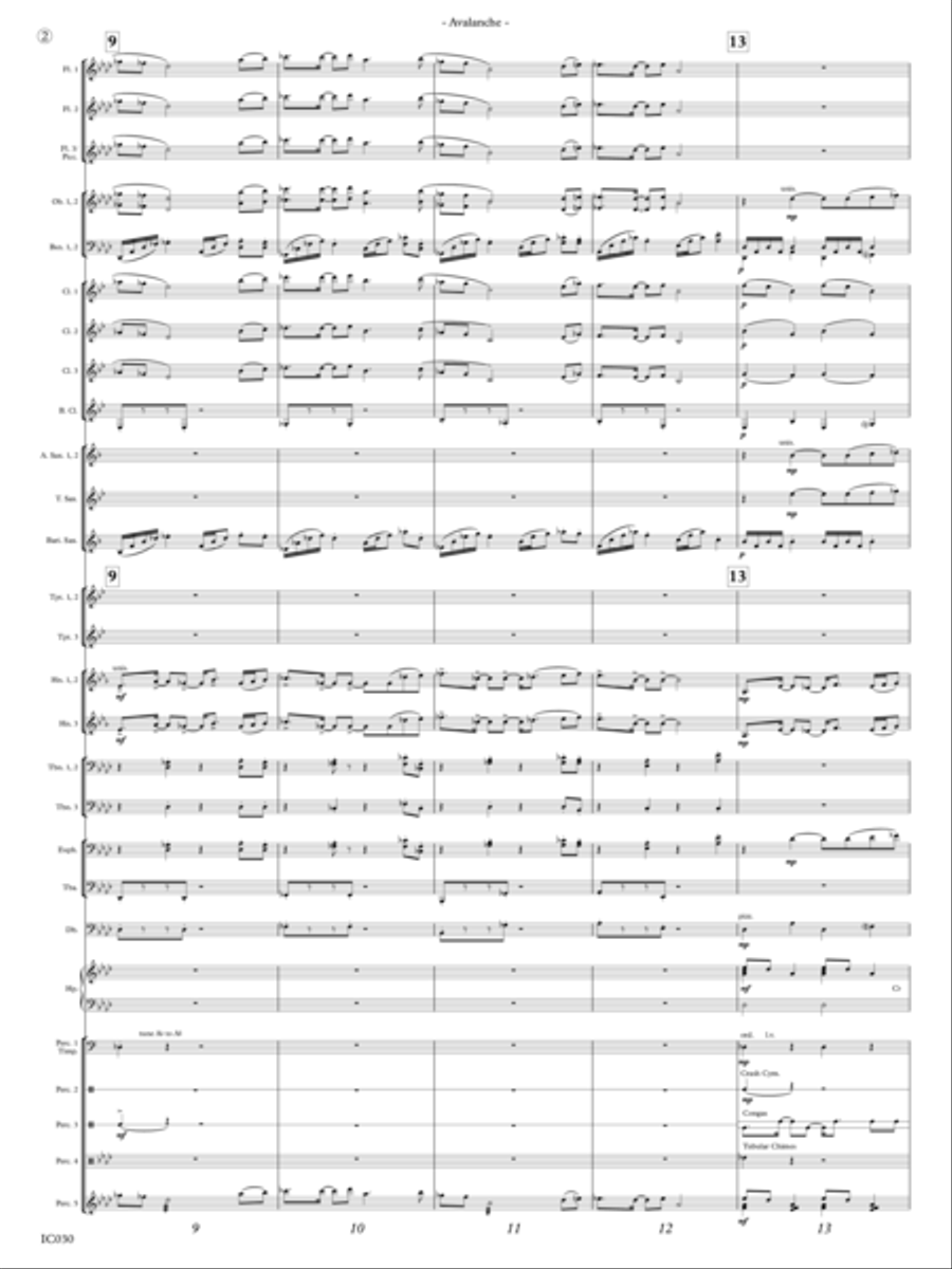 Avalanche - for band Avalanche - for band Concert Band scores gallery preview page 6