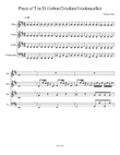 Piece n°5 in D (1oboe/2violins/1violencello)