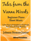Tales from the Vienna Woods Beginner Piano Sheet Music mini preview