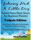 Johnny Had a Little Dog Easiest Piano Sheet Music 2nd Edition mini preview