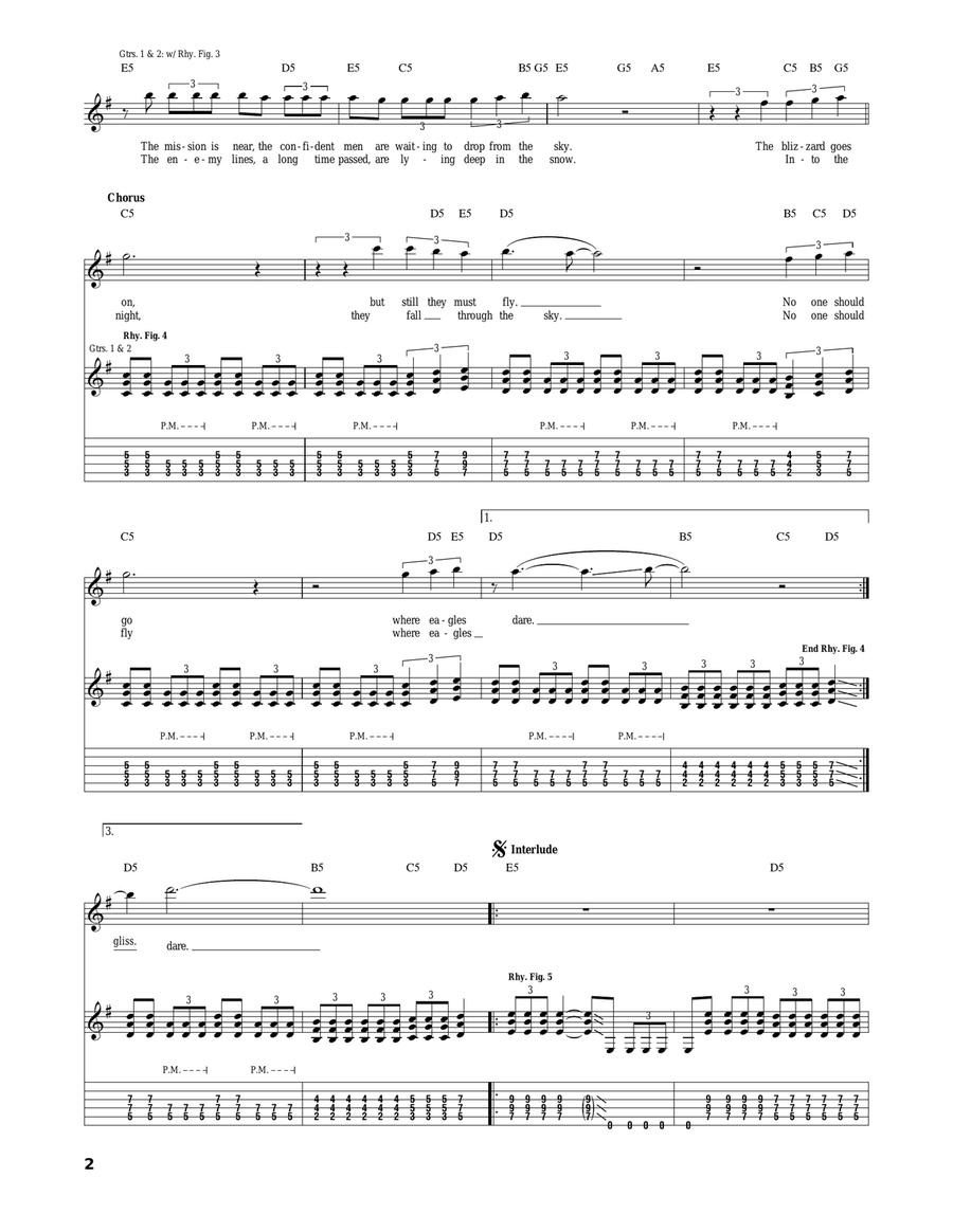 Where Eagles Dare Where Eagles Dare Acoustic Guitar scores gallery preview page 2