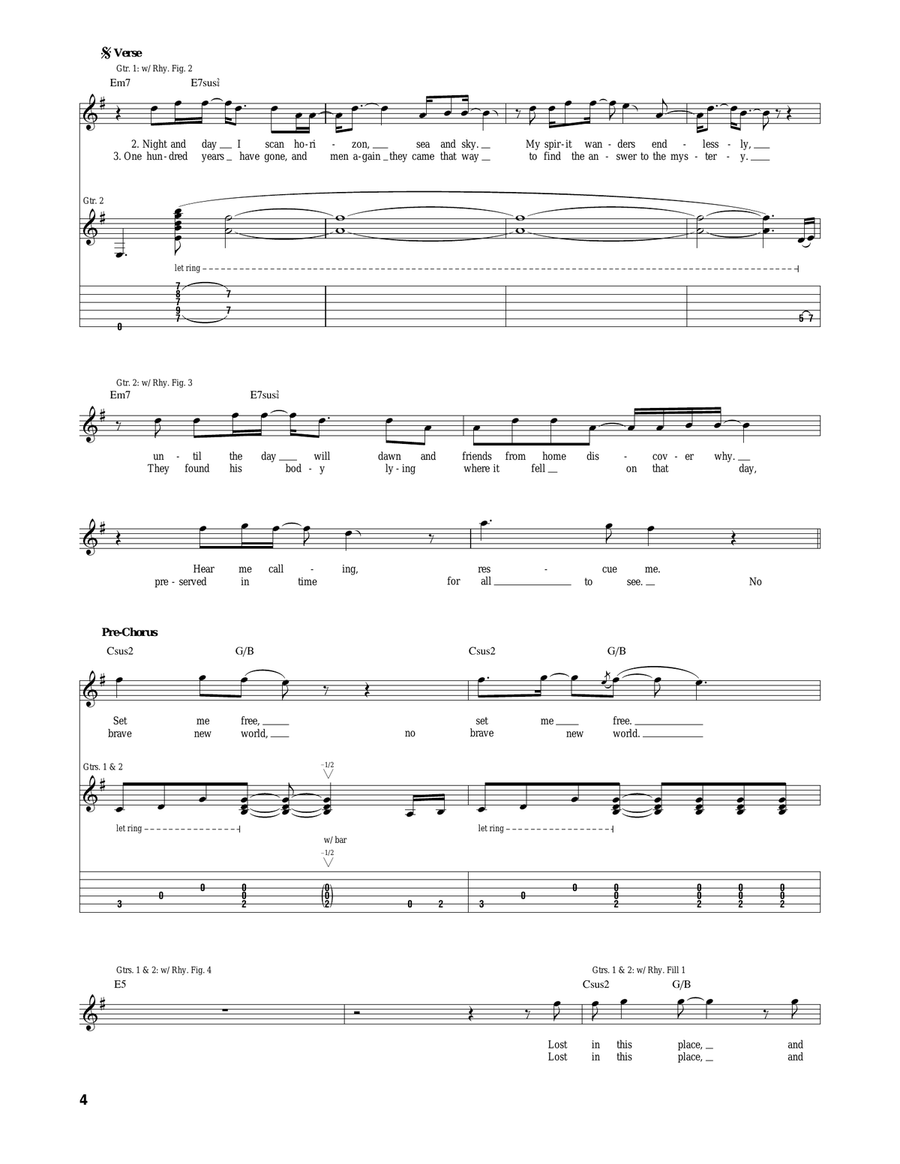 Stranger In A Strange Land Acoustic Guitar scores gallery preview page 4