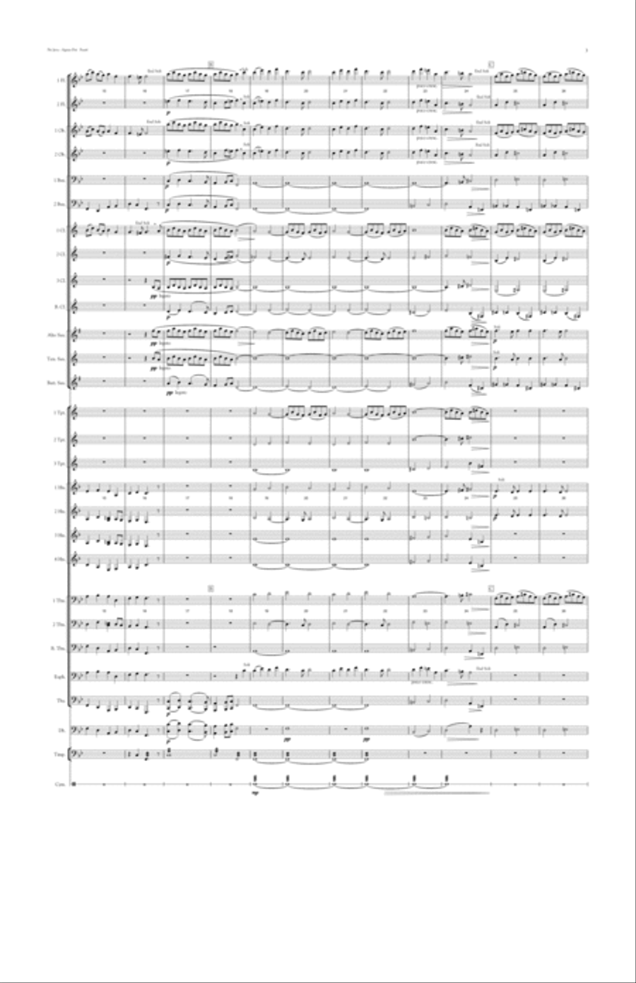 Pie Jesu - Agnus Dei (from Requiem) Concert Band scores gallery preview page 5