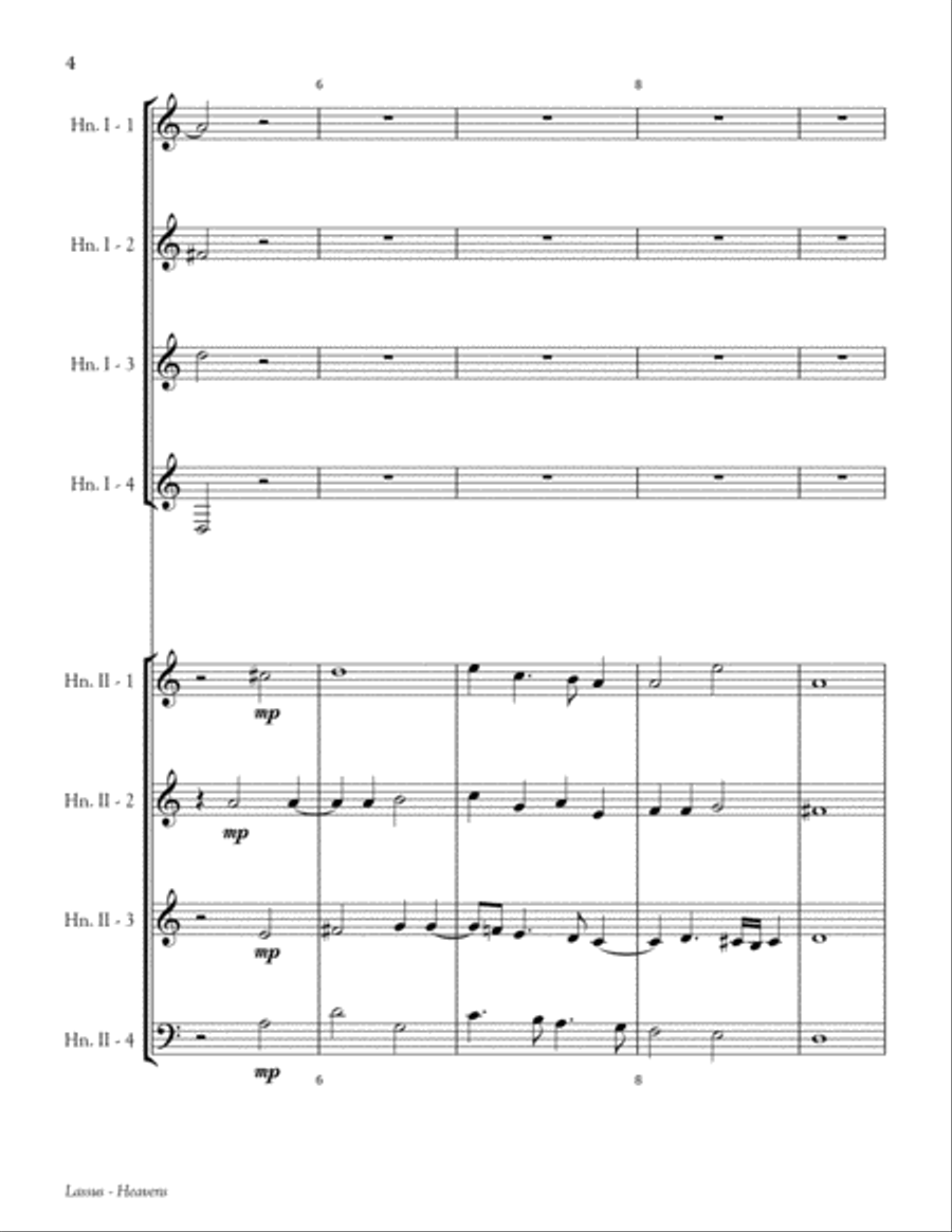 The Heavens are Yours (Tui Sund Coeli) Brass Ensemble scores gallery preview page 4