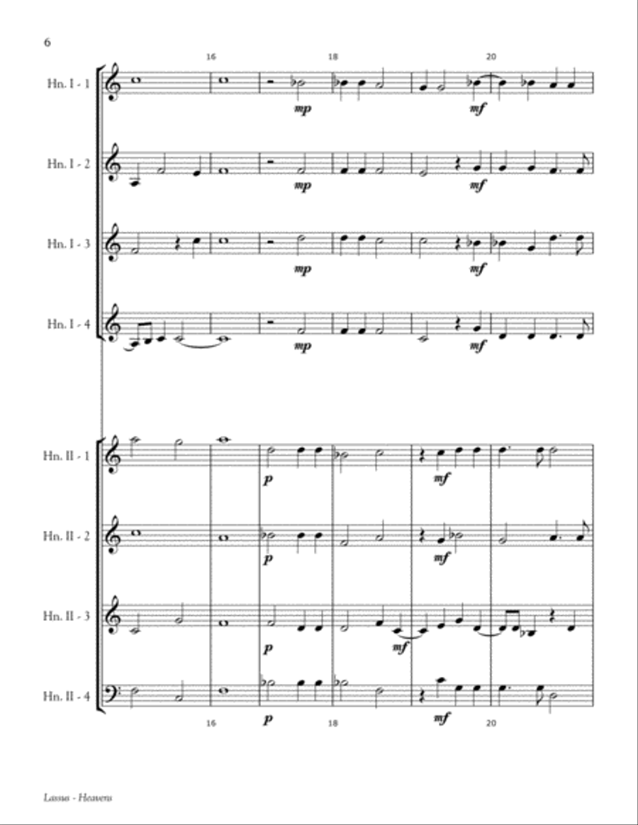 The Heavens are Yours (Tui Sund Coeli) Brass Ensemble scores gallery preview page 6