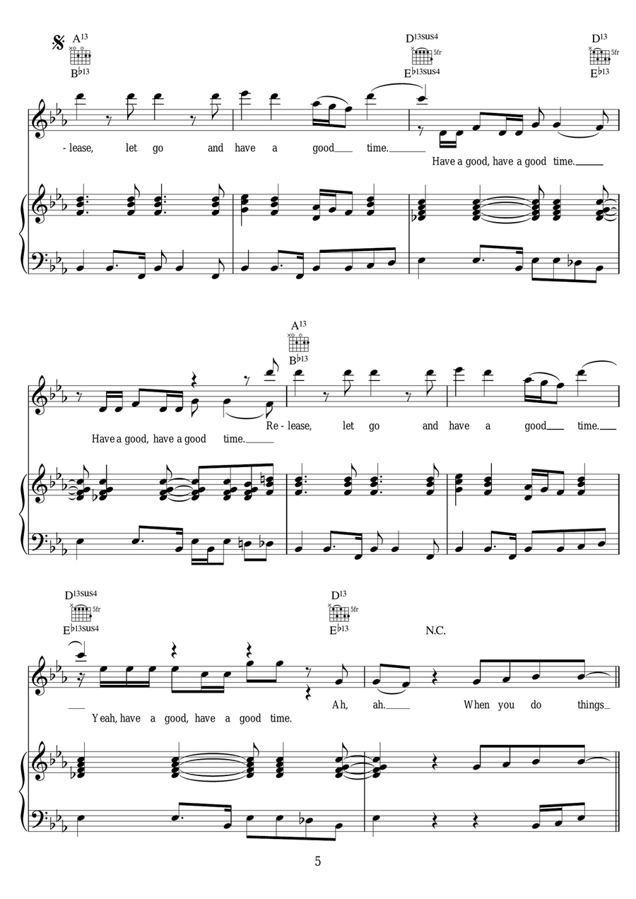 Heatstroke (featuring Young Thug, Pharrell and Ariana Grande) Piano, Vocal scores gallery preview page 5