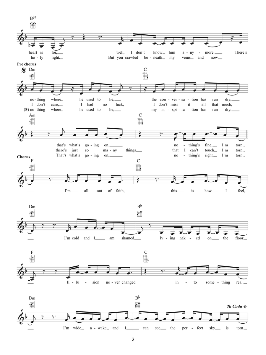 Torn Torn Ukulele scores gallery preview page 2