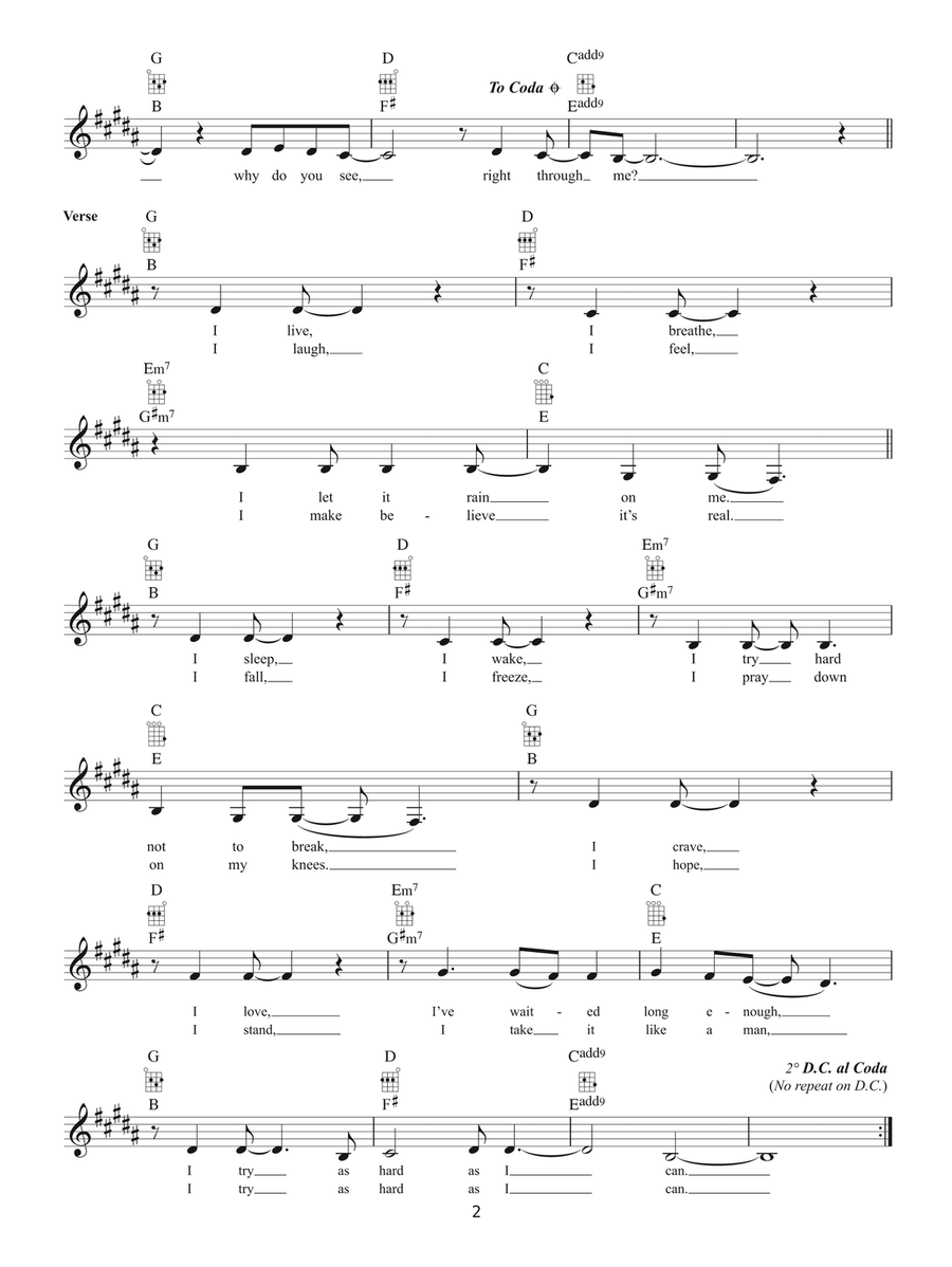 Not Pretty Enough Not Pretty Enough Ukulele scores gallery preview page 2