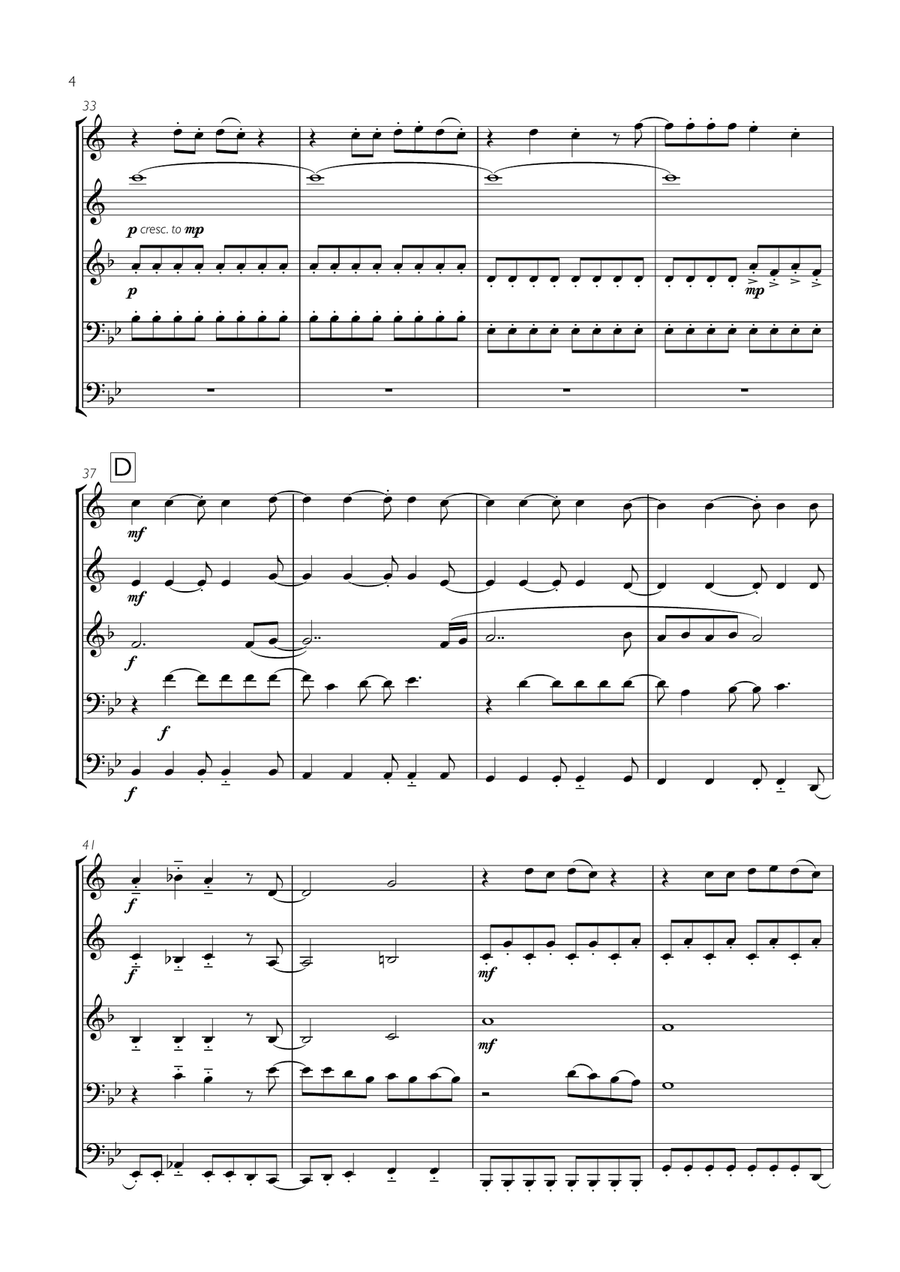 Mamma Mia Brass Ensemble scores gallery preview page 4