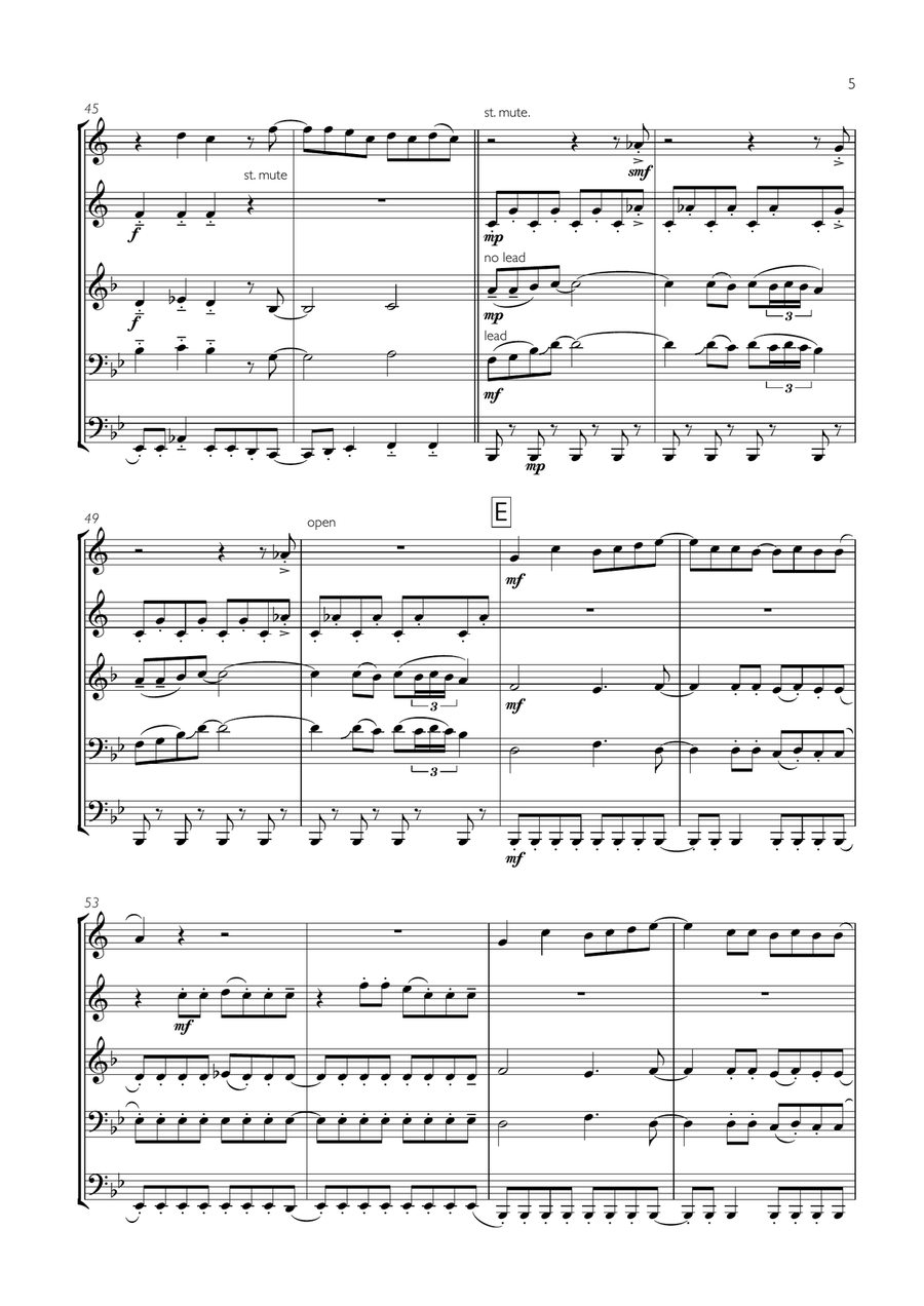 Mamma Mia Brass Ensemble scores gallery preview page 5