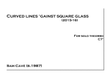 Curved lines 'gainst square glass