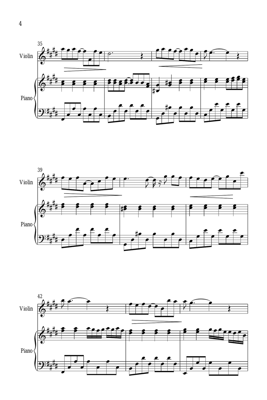 One More Day One More Day Violin Solo scores gallery preview page 4