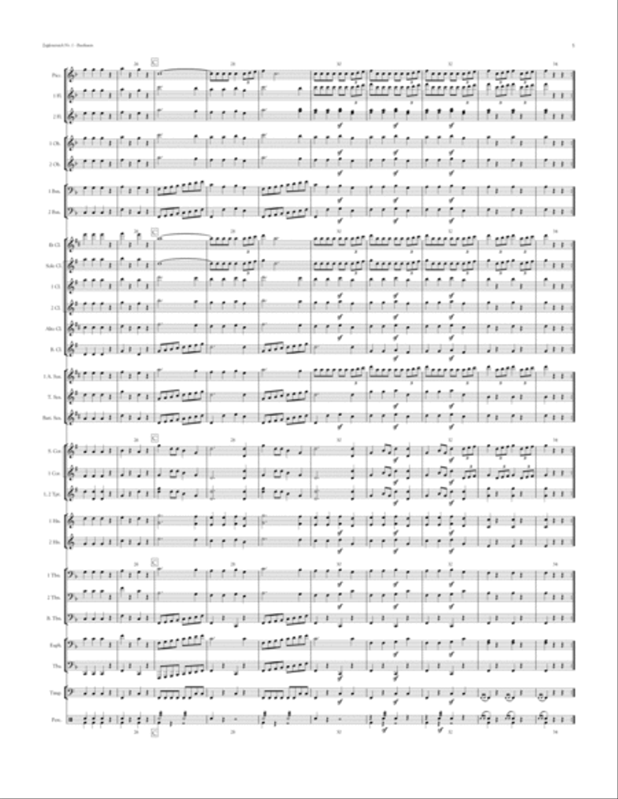 Military March 1 Concert Band scores gallery preview page 5