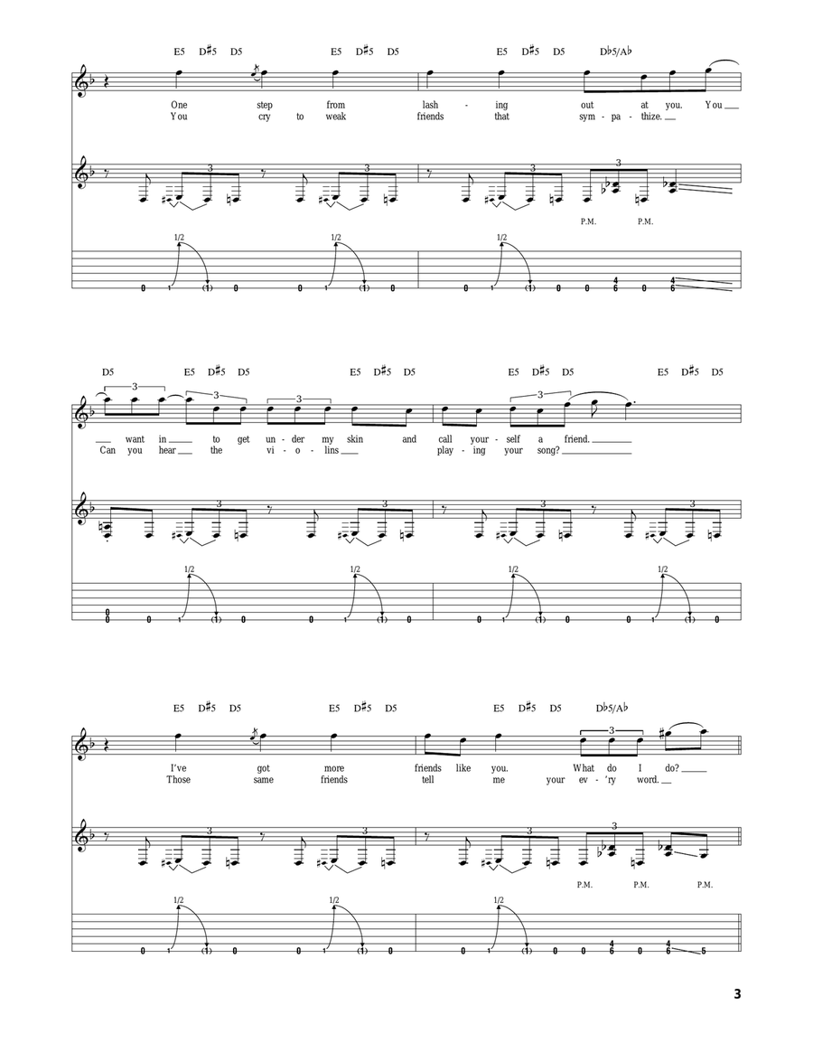 Walk Walk Acoustic Guitar scores gallery preview page 3