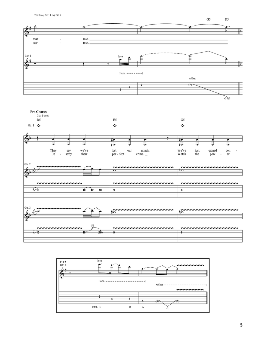 Carry On Carry On Acoustic Guitar scores gallery preview page 5