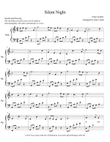 Silent Night - Solo Harp (Voice optional) in C