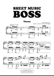 Sheet Music Boss Theme (Piano)